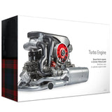 1/3 Scale DIY Horizontal Opposed 6-Cylinder Engine Kit with Functional Turbocharger - Electric Motorized STEM Educational Display Model