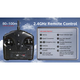 2.4G 4CH 170-Class 4-Rotor Flybarless Realistic Helicopter Model with Barometric Altitude & Left/Right Hand Throttle Adjustment (Optical Flow RTF Version)