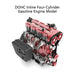 L4 Engine GS-L4 36cc DOHC Inline 4 Cylinder 4 Stroke Water-Cooled RC Gasoline Engine Model - Speeds Up to 12,000rpm