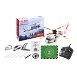 2.4G 4CH 170-Class 4-Rotor Flybarless Realistic Helicopter Model with Barometric Altitude & Left/Right Hand Throttle Adjustment (Optical Flow RTF Version)