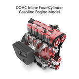 L4 Engine GS-L4 36cc DOHC Inline 4 Cylinder 4 Stroke Water-Cooled RC Gasoline Engine Model - Speeds Up to 12,000rpm