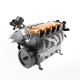 14CC Inline 4 Cylinder 4 Stroke OHC L4 Water-cooled Gasoline Engine Model for RC Cars, Ships, and Airplanes