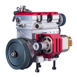 8.6cc Inline 2-cylinder 4-stroke Water-cooled Electric Start Nitro Engine for 1:8 RC Car Model