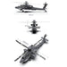 Apache GPS Helicopter F11-S AH64 1/32 Scale 2.4G 6CH RC Dual-Axis Co-Drive Flybarless 6G/3D Stunt