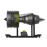 Turbofan Engine Model Kit that Works - Build Your Own Turbofan Engine - 1/10 Full Metal Dual-Spool Turbofan Engine Aircraft Jet Engine Model 1000+Pcs