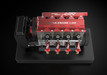 14cc Inline 4 Cylinder Four-stroke Water-cooled Nitro Engine Model for 1:8 1:10 RC Car Ship Airplane