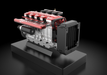 14cc Inline 4 Cylinder Four-stroke Water-cooled Nitro Engine Model for 1:8 1:10 RC Car Ship Airplane