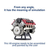 V8 Engine Model Kit - Build and Paint Your Own Functional V8 Engine - Compatible with Capra VS4-10 Pro