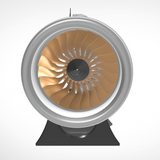 NTR-900 1/30 Turbofan Engine Model Kit - Build a Functional Turbofan Engine - Working Jet Engine with 150 Pieces