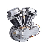 9cc V-Twin V2 Engine 4-Stroke Dual Black Cylinder Air-Cooled Motorcycle Gasoline Engine