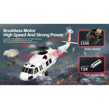 2.4G 4CH 170-Class 4-Rotor Flybarless Helicopter with Barometric Altitude & Throttle Adjustment Options (Optical Flow RTF Version)