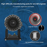 Turbofan Engine Model Kit that Works - Build Your Own Turbofan Engine - 1/10 Full Metal Dual-Spool Turbofan Engine Aircraft Jet Engine Model 1000+Pcs
