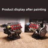 V8 Engine Model Kit - Build and Paint Your Own Functional V8 Engine - Compatible with Capra VS4-10 Pro