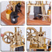 1/12 Scale Hot Air Pumping Engine Model Water-cooled Stirling External Combustion Engine Mechanical Toy Set