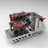 L4 Engine GS-L4 36cc DOHC Inline 4 Cylinder 4 Stroke Water-Cooled RC Gasoline Engine Model - Speeds Up to 12,000rpm