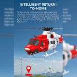E2 UH-1Y 2.4G 6CH Dual Brushless Direct Drive RC Rescue Simulation Helicopter with Lidar Positioning