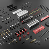 14cc Inline 4 Cylinder Four-stroke Water-cooled Nitro Engine Model for 1:8 1:10 RC Car Ship Airplane