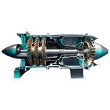 1/3 Turbojet Engine Model Kit - Build Your Own Functional Turbojet Engine - WP-85 DIY Aircraft Engine Model 100 Pieces