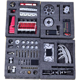 Small-block 44CC 1/6 Scale Water-Cooled OHV 4-Stroke V8 Gas Engine Internal Combustion Model - Build Your Own Functional V8 Engine