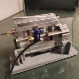 17.5cc Flathead Inline 4 Cylinder 4-Stroke Water-Cooled Gasoline Engine Model for RC Car Ship Airplane