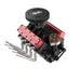 V8 Engine FS-V800WGPC 28cc OHV Gasoline Engine - Assemble Your Own V8 Engine - Functional V8 Engine Model Kit