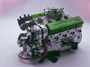 Small-block 44CC 1/6 Scale Water-Cooled OHV 4-Stroke V8 Gas Engine Internal Combustion Model - Build Your Own Functional V8 Engine