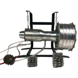 Miniature Turbofan Engine Model Precision-Crafted with Removable and Maintainable Jet Engine Featuring Liquid Gas Combustion