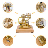 1.6cc Mini Vertical OHV Single Cylinder 4 Stroke Motorcycle Internal Combustion Engine Model