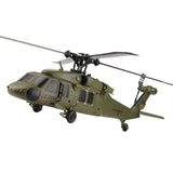 K170 Black Hawk UH-60L 170 Size 2.4G 4CH Flybarless RC Helicopter with Adjustable Left and Right Hand Throttle (RTF Version)