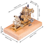 1.6cc Mini 4 Stroke Gasoline Engine Model Vertical Air-cooled Single-cylinder Internal Combustion Engine with Vane Pump
