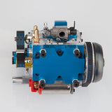 8.6cc Inline 2-cylinder 4-stroke Water-cooled Electric Start Nitro Engine for 1:8 RC Car Model