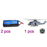 E2 UH-1Y 2.4G 6CH Dual Brushless Direct Drive RC Rescue Simulation Helicopter with Lidar Positioning