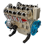 V8 Engine Model Kit that Works - Build Your Own V8 Engine - 1:3 Scale Full Metal V8 Car Engine Model Kit 500+ Pcs