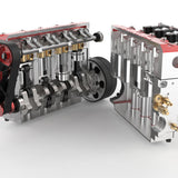 14cc Inline 4 Cylinder Four-stroke Water-cooled Nitro Engine Model for 1:8 1:10 RC Car Ship Airplane