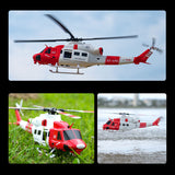 E2 UH-1Y 2.4G 6CH Dual Brushless Direct Drive RC Rescue Simulation Helicopter with Lidar Positioning