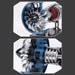 Mini Turbofan Engine Kit that Works - DIY Metal Electric Jet Engine with Visible Mechanics for STEM Education