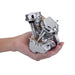 9cc V2 Engine V-Twin Dual Cylinder 4-Stroke Air-Cooled Gasoline Engine for Motorcycle RC Model