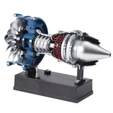 Mini Turbofan Engine Kit that Works - DIY Metal Electric Jet Engine with Visible Mechanics for STEM Education