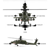 1/32 Scale F11 AH64 2.4G 6CH RTF Helicopter Model