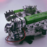 Small-block 44CC 1/6 Scale Water-Cooled OHV 4-Stroke V8 Gas Engine Internal Combustion Model - Build Your Own Functional V8 Engine