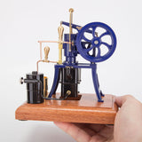 1/12 Scale Hot Air Pumping Engine Model Water-cooled Stirling External Combustion Engine Mechanical Toy Set