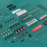 14cc Inline 4 Cylinder Four-stroke Water-cooled Nitro Engine Model for 1:8 1:10 RC Car Ship Airplane