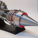 1/15 Scale 3D Printed Functional Turbofan Aircraft Engine Model (RTR Electric Light Version)