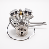 9cc V2 Engine V-Twin Dual Cylinder 4-Stroke Air-Cooled Gasoline Engine for Motorcycle RC Model