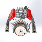 Small-block 44CC 1/6 Scale Water-Cooled OHV 4-Stroke V8 Gas Engine Internal Combustion Model - Build Your Own Functional V8 Engine
