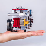 8.6cc Inline 2-cylinder 4-stroke Water-cooled Electric Start Nitro Engine for 1:8 RC Car Model