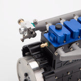 L4 OHV 20.5cc Inline 4-Cylinder 4-Stroke Water-Cooled Gasoline Engine Model Kit with Speed Up to 11500rpm