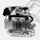 1/3 Scale DIY Horizontal Opposed 6-Cylinder Engine Kit with Functional Turbocharger - Electric Motorized STEM Educational Display Model