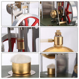 DIY Assembly Steam Engine Kit with Retro Vertical Design and Spherical Boiler DIY KIT