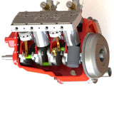 Small-block 44CC 1/6 Scale Water-Cooled Flathead 4-Stroke V8 Gasoline Engine Model Kit with Internal Combustion Function